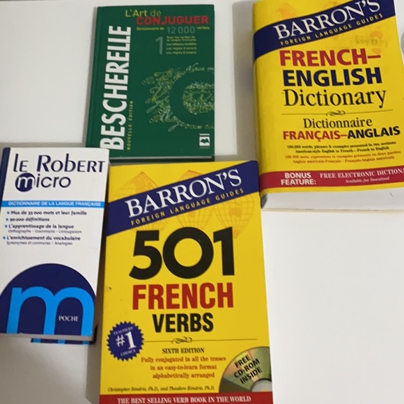Other - French dictionary’s and grammar books